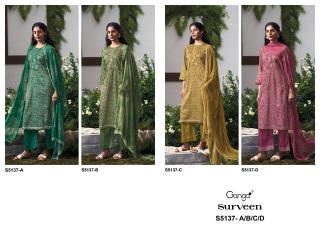 Ganga surveen 5137 wholesaler for varli print dress material at mt market inore